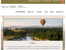 Tablet Screenshot of governorsballoonsafaris.com